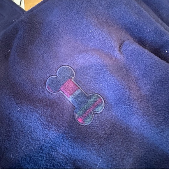 🌈 6/$60 Dog Fleece Sweater 19 Inch Collar To Back Velcro Wrap Around Reversible - Picture 3 of 6